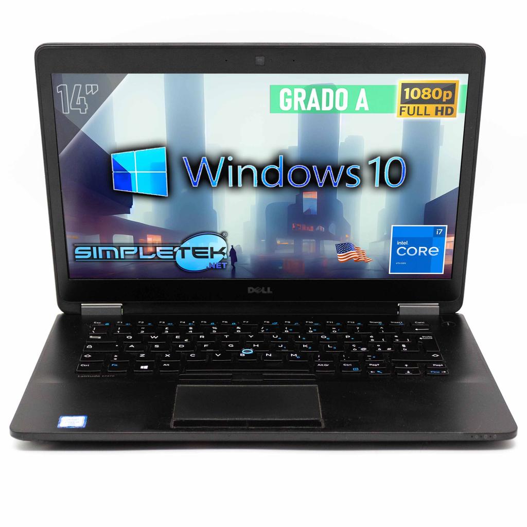 Dell Latitude E7470 14" Core I7 3.1 Ghz - Ssd 480 Go - 16 Go Qwerty - Anglais