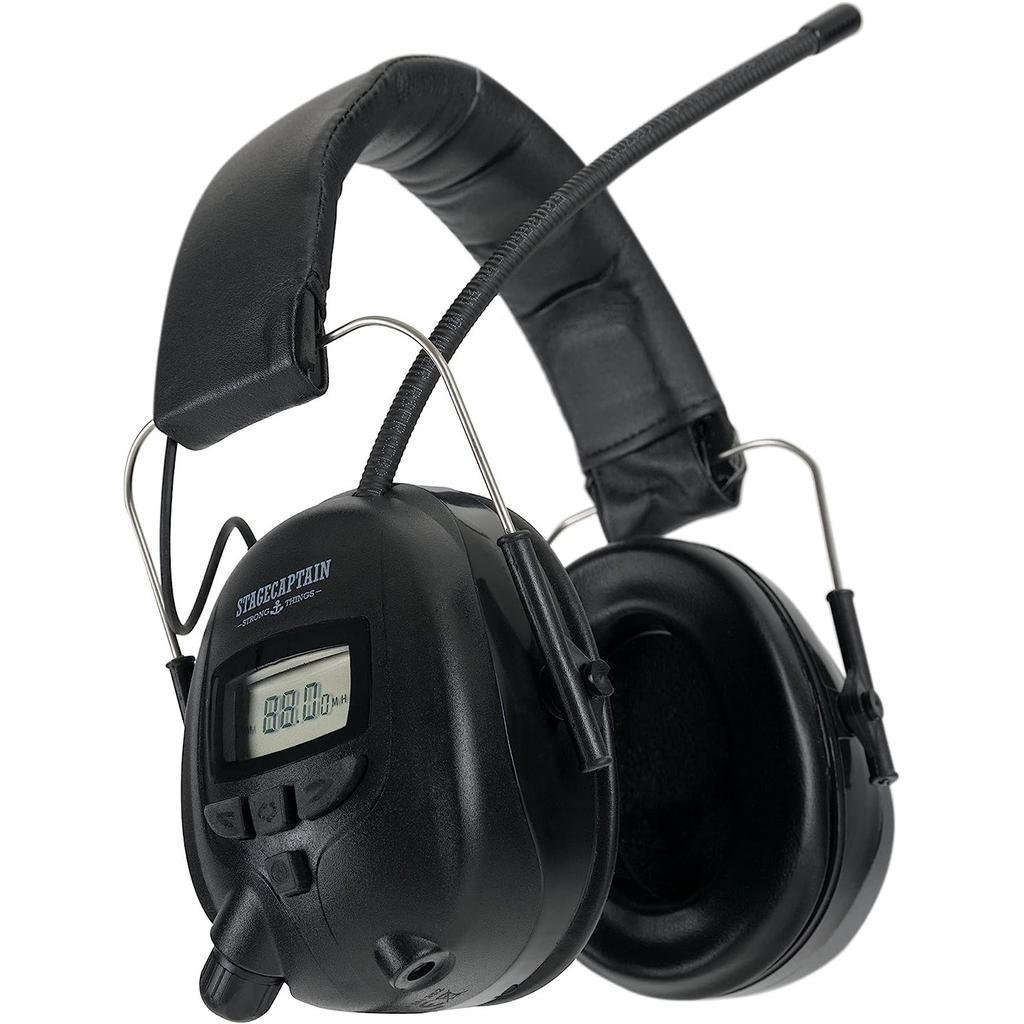 Cascos reducción de ruido inalámbrico micrófono Stagecaptain Contranoise Fm-28 X - Negro