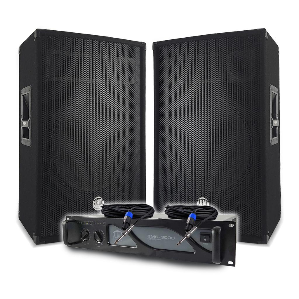 Enceinte Bm Sonic Pro Pa Speakers Amplificateur 3000W