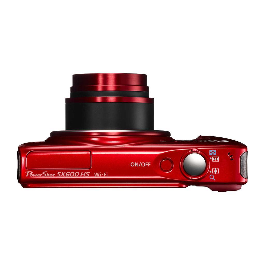 Compact PowerShot SX600 HS - Red + Canon Zoom Lens 18X IS 25-450mm