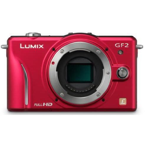 Lumix Dmc-Gf2 - Rouge + Panasonic Panasonic Lumix G Vario 14-45 Mm F/3.5-5.6 Asph Ois F/3.5-5.6