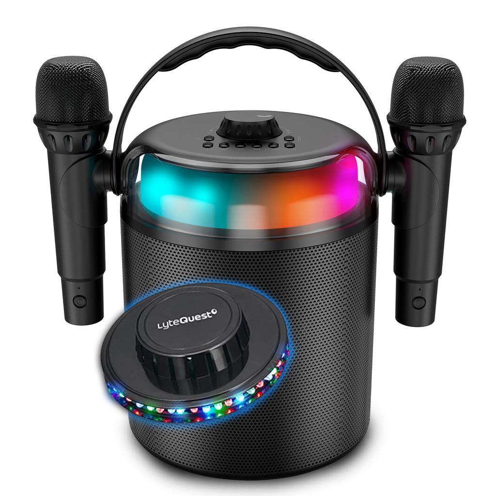 Enceinte Bluetooth Ledwood Playkaraoke 120W - Noir