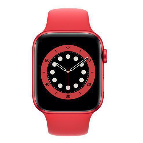 Bild von Apple Watch (Series 6) 2020 GPS 44 mm - Aluminium Rot - Sportarmband Rot