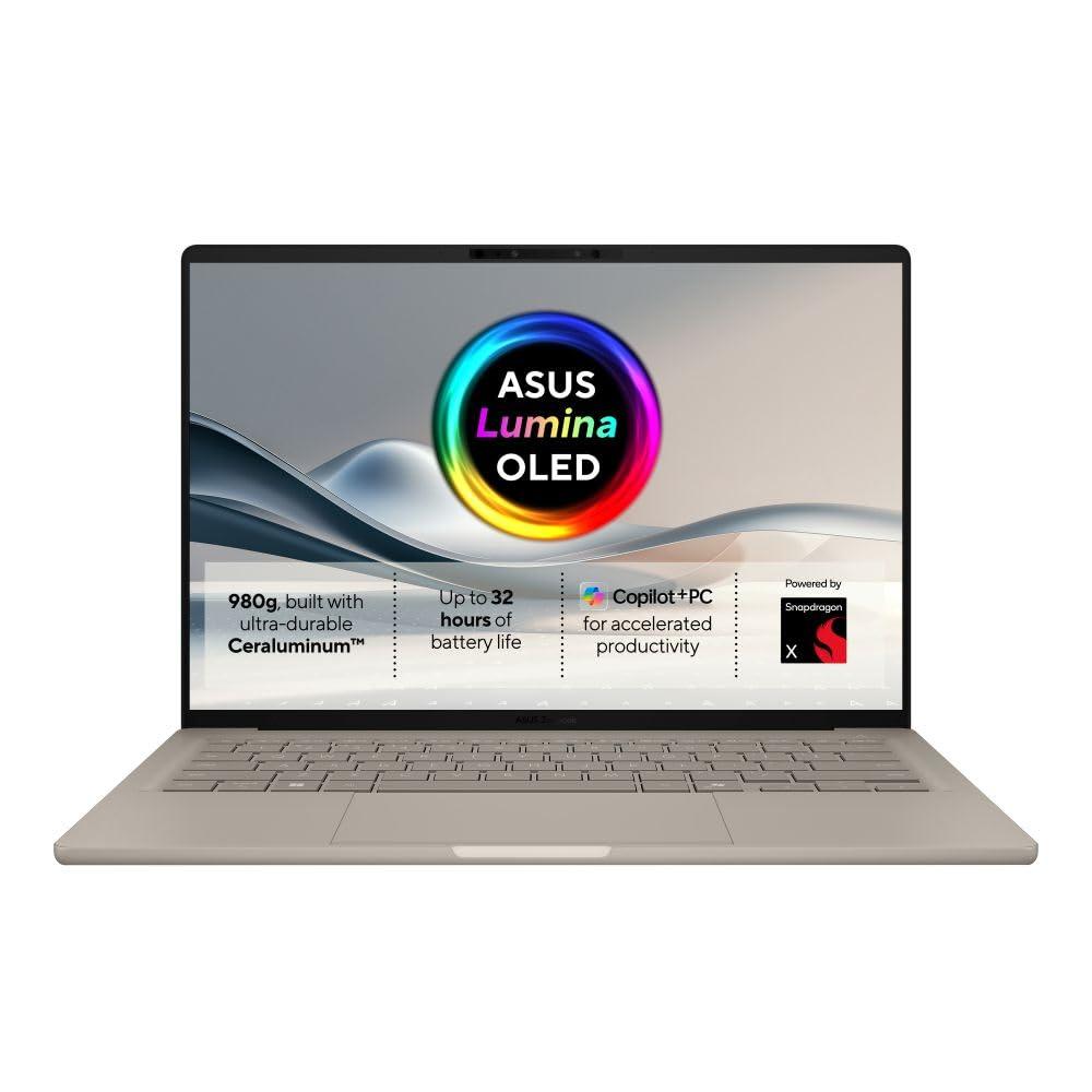 Asus Zenbook A14 Ux3407Qa-Qd180W 14" Snapdragon 2.1 Ghz - SSD 1 Tb - 16 Go - Qualcomm Adreno Gpu Qwerty - Arabe
