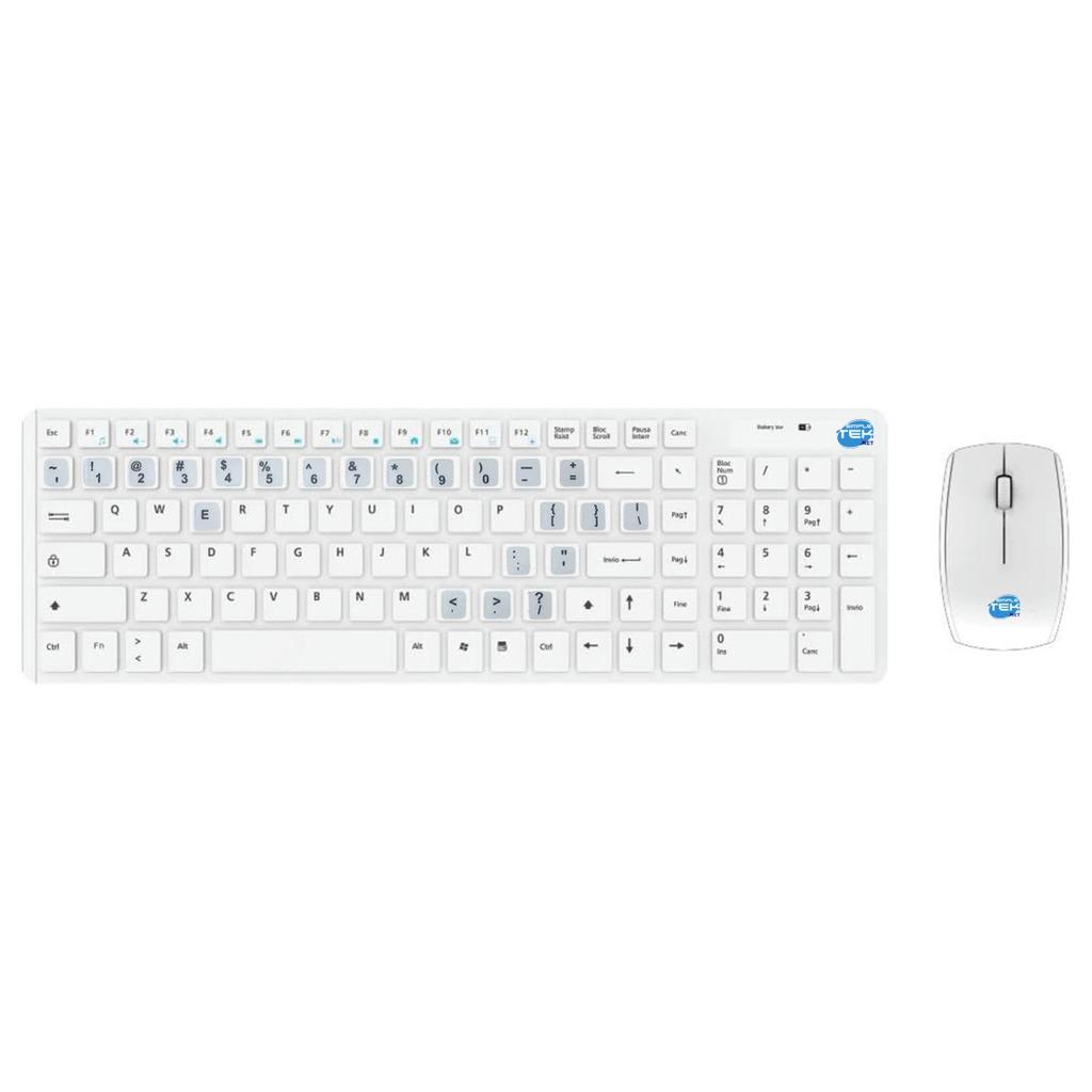 Clavier Simpletek Qwerty Anglais (Us) Sans-Fil Wireless Kit With English Us Stickers