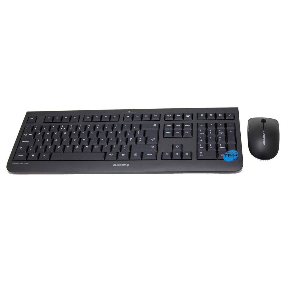 Clavier Cherry Qwerty Anglais (Uk) Sans-Fil Dw 3000 Kit Mouse