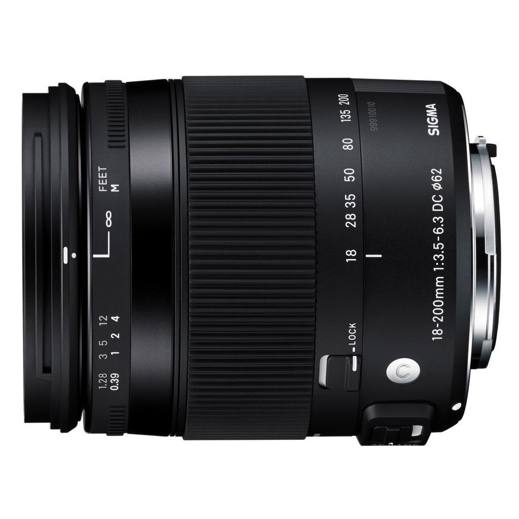 Objectif Sigma 18-200Mm F3.5-6.3 II Dc Os Hsm Ef 18-200Mm F/3.5-6.3