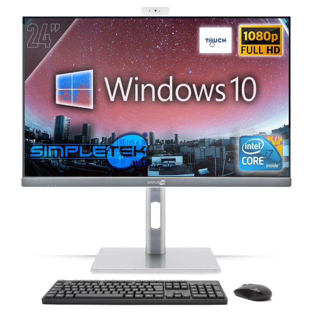 Simpletek AIO All in One 4th Gen 24"" Core i7 3.4 GHz - SSD 128 GB - 8GB QWERTY - Italien