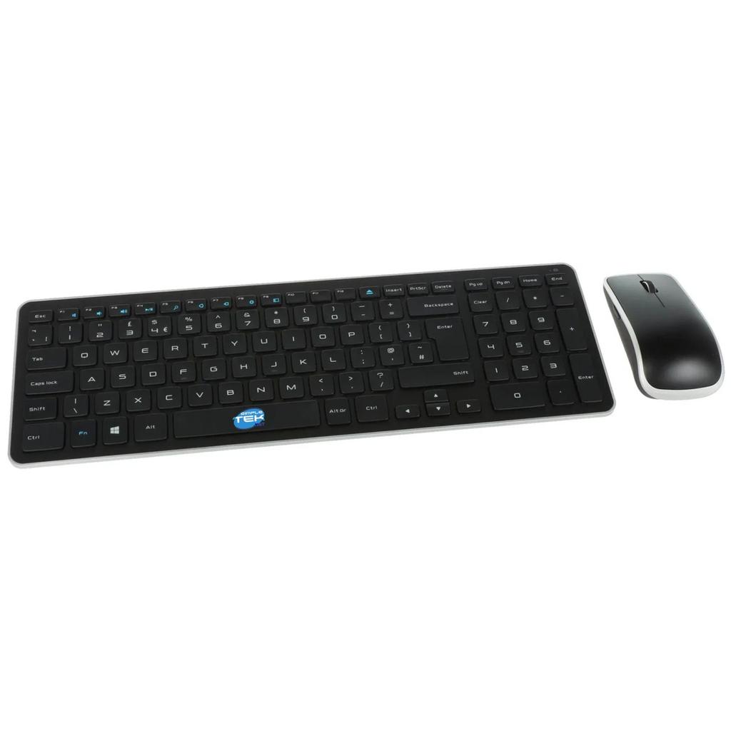 Clavier Dell Qwerty Anglais (Uk) Sans-Fil Km714 Wireless With Usb Dongle, 1000 Dpi