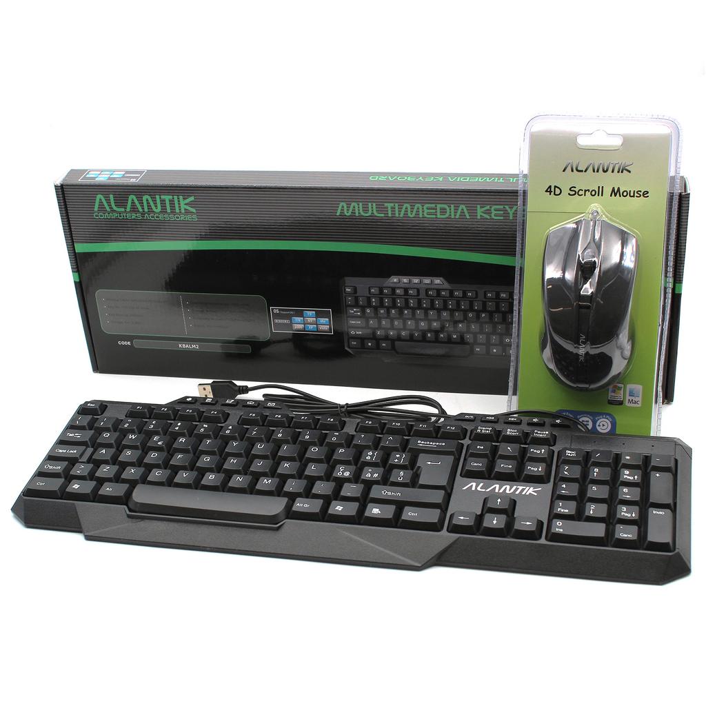 Clavier Alantik Qwerty Italien Kbalm2 Kit Mouse And Keyboard