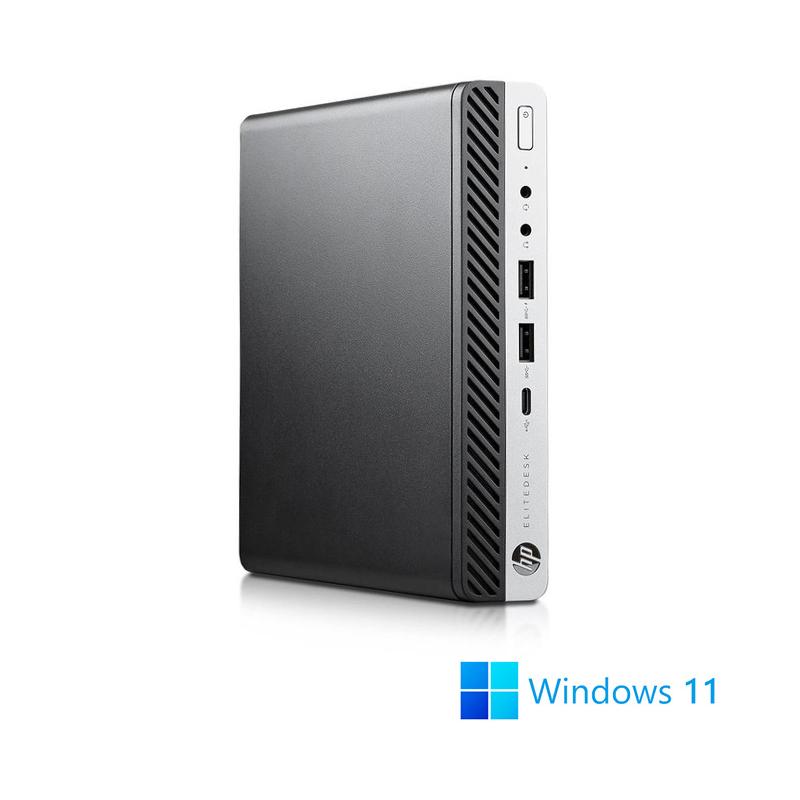Pack Hp Prodesk 600 G4 Dm - 8Go - 256Go Ssd - W11 + 24" Core I5 1.7 Ghz - Ssd 1 To Ram 8 Go