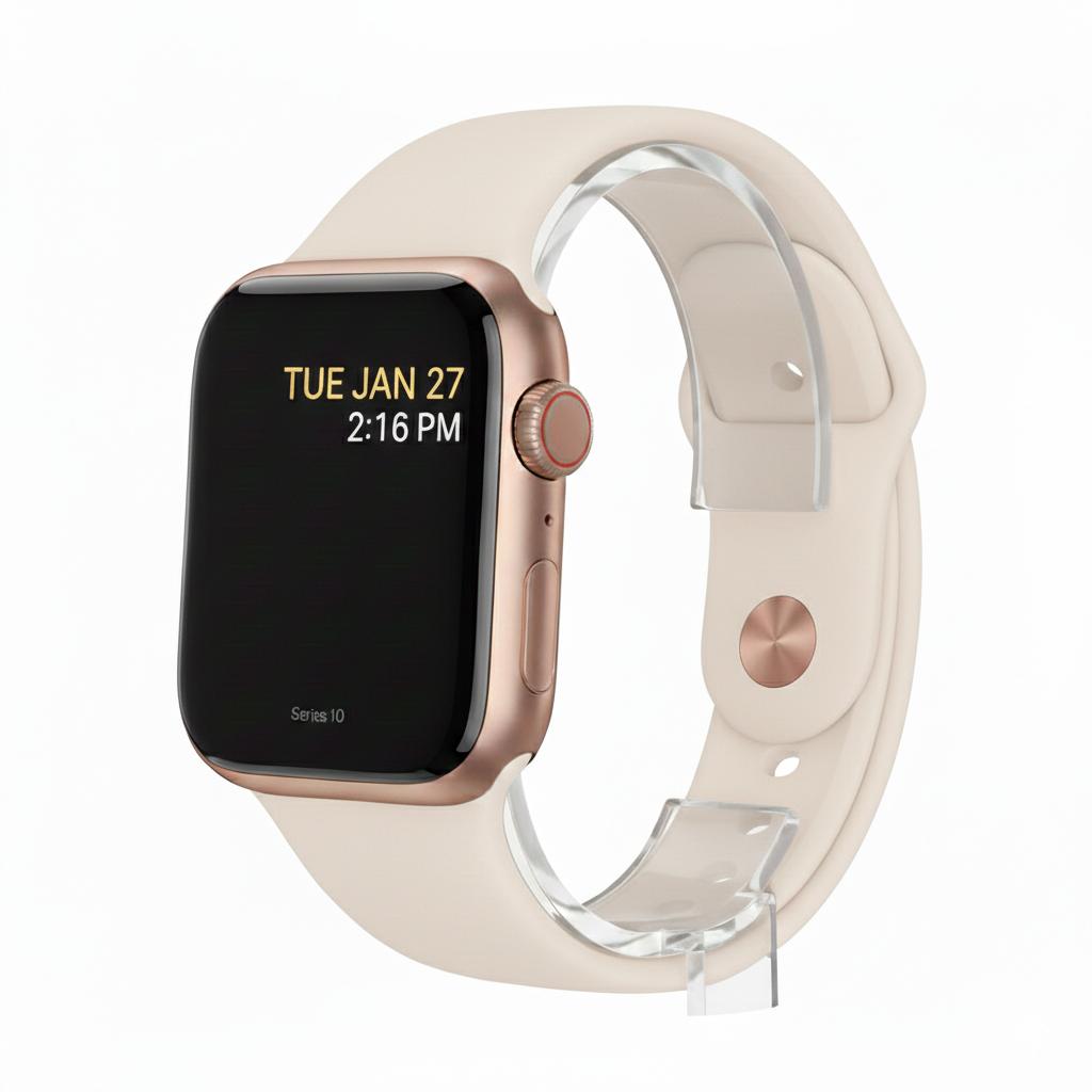 Acheter Apple Watch Series 10 (2024) GPS + Cellular 46 mm - Aluminium Or rose - Bracelet sport Lumière stellaire Reconditionné - 383,00 € Apple Watch Series 10 (2024) GPS + Cellular 46 mm - Aluminium Or rose - Bracelet sport Lumière stellaire Reconditionné - Apple reconditionné disponible sur Backmarket