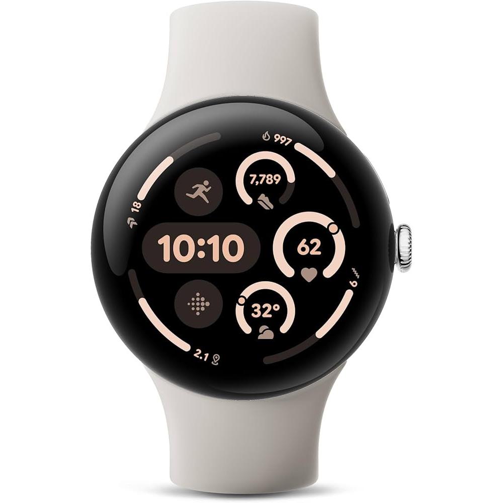 Montre Cardio GPS Google Pixel Watch 3 - Blanc