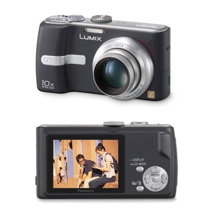 Compact - Panasonic Lumix Dmc-Tz1 - Noir + Panasonic Zoom 10X Leica Dc Vario Elmarit 5.2-52Mm F/2.8-4.2 Ashp
