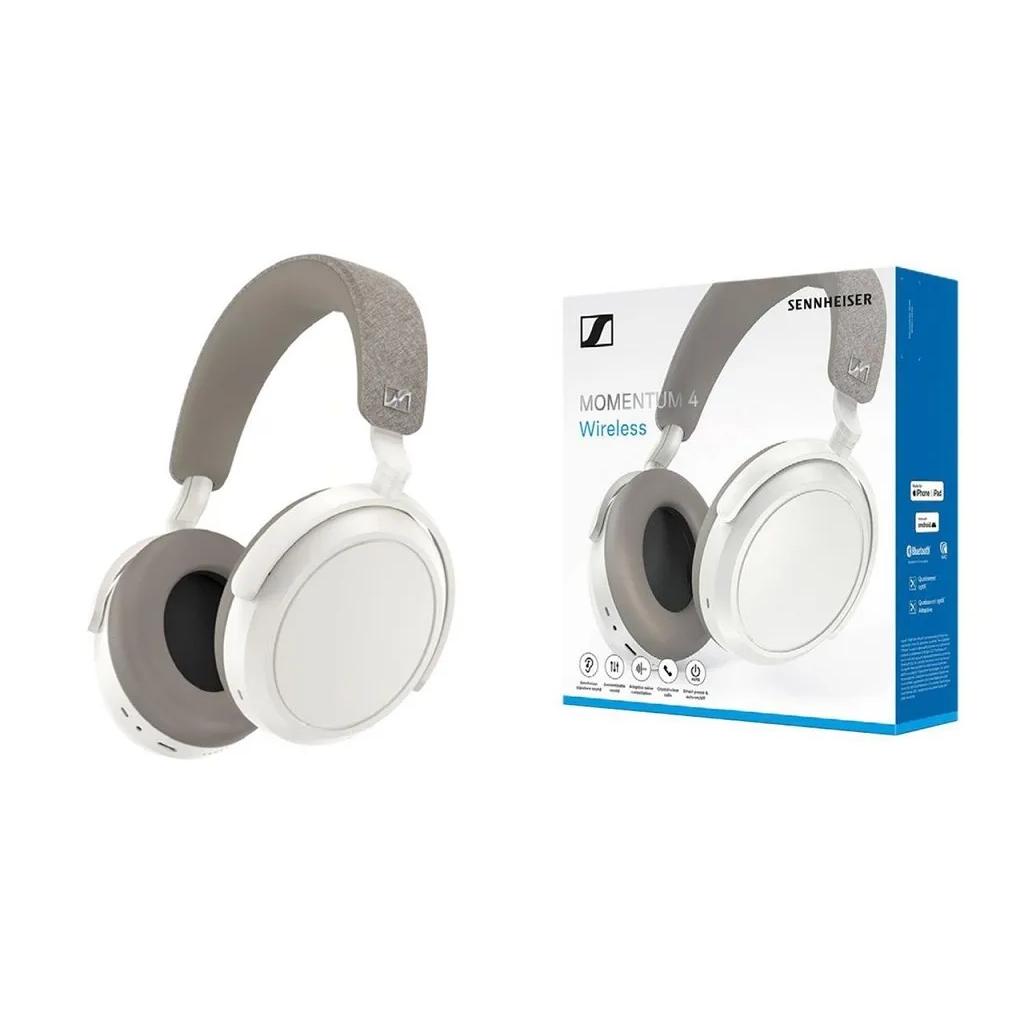 ゼンハイザー MOMENTUM 4 Wireless ホワイト Sennheiser Momentum 4 Headphone Bluetooth - White | Back Market