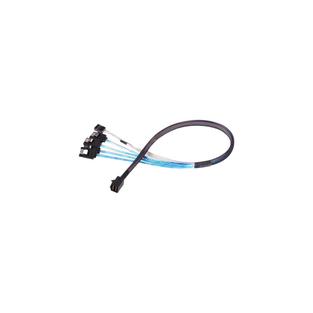 Silverstone SFF8643 to SATA7Pin with Sideband Mini SAS HD Cable