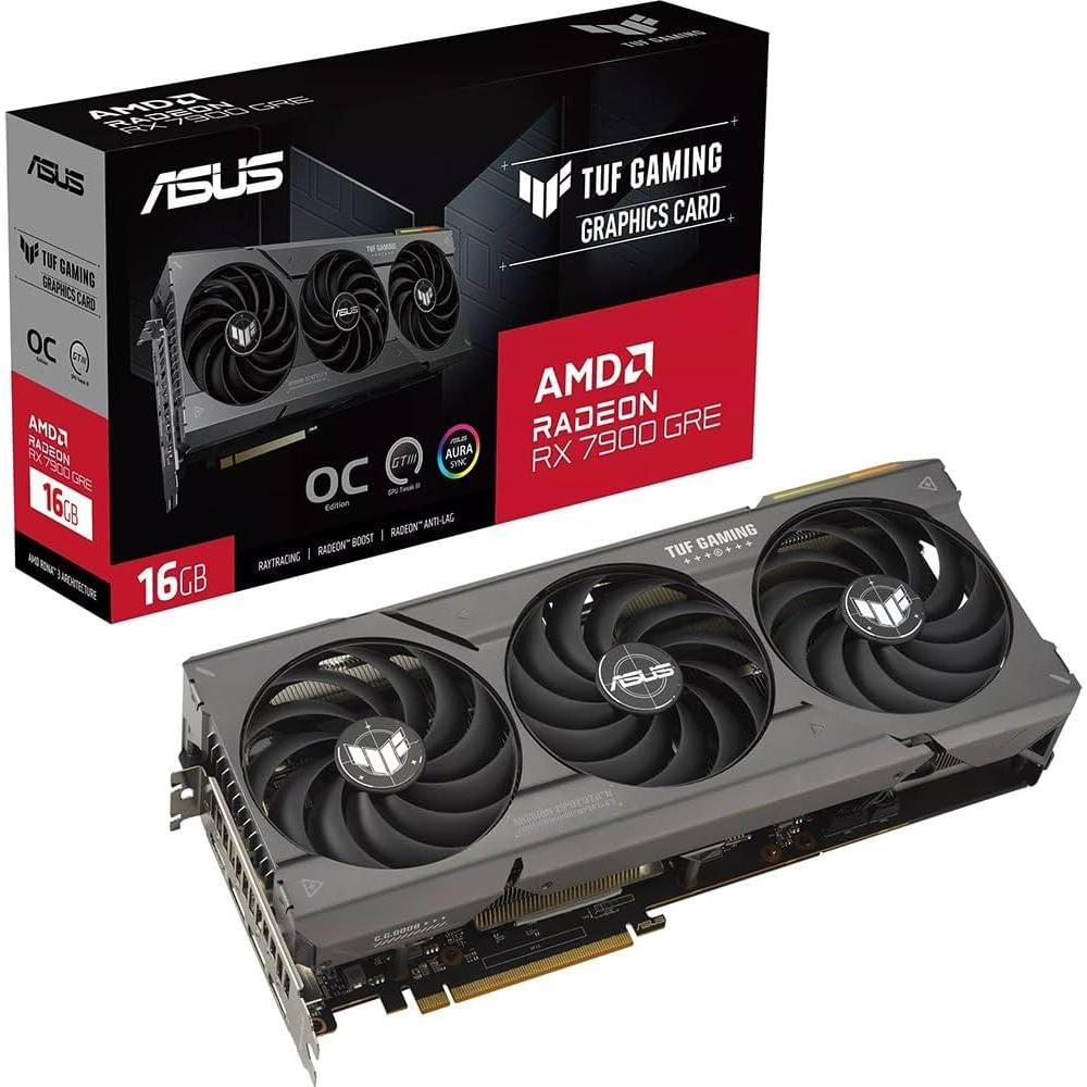 ASUS  AMD Radeon RX 7900 GRE 16GB GDDR6 TUF GAMING OC Carte Graphique