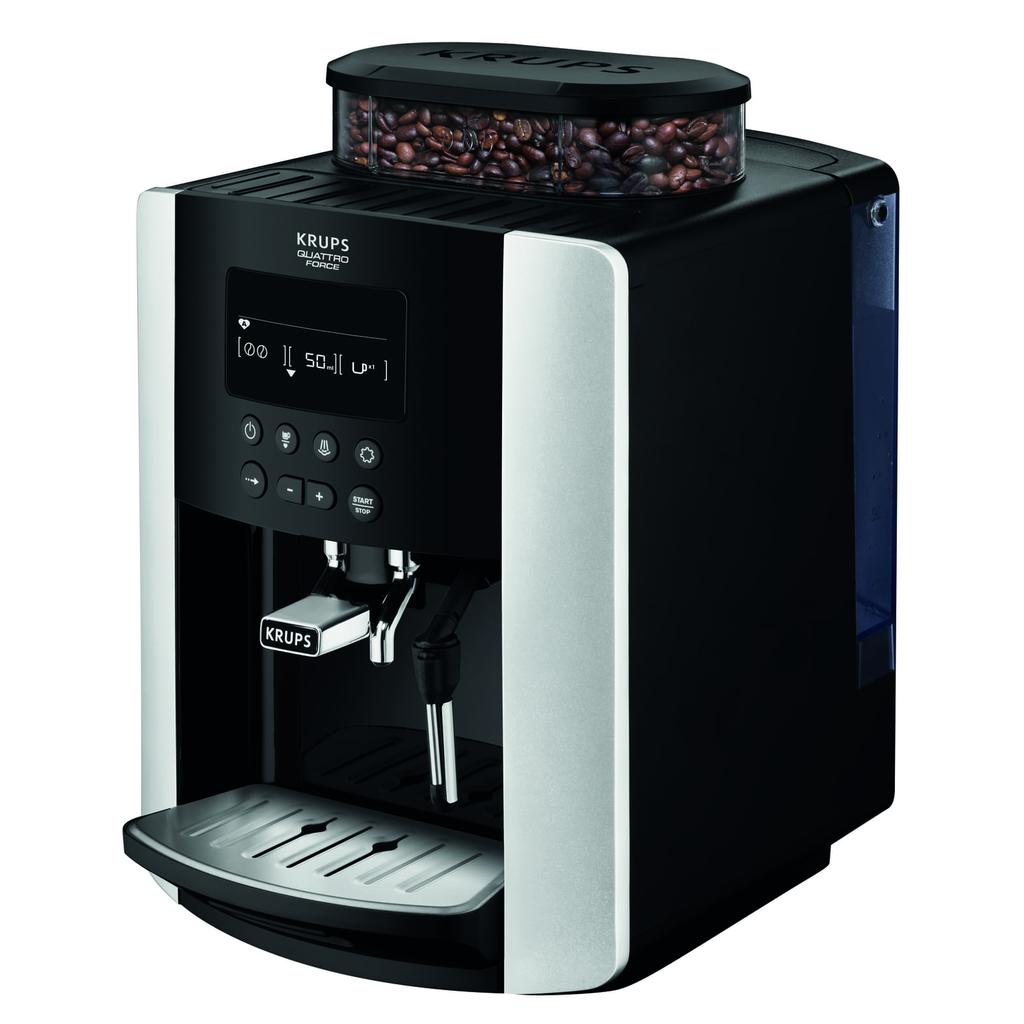 Cafetière Avec Broyeur Compatible Nespresso Krups Arabica Silver Ea817810R Machine À Café Expresso 1,7000L - Noir