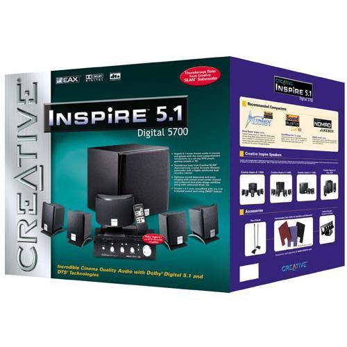 Creative Inspire 5.1 Digital 5700 Speakers - Black | Back Market