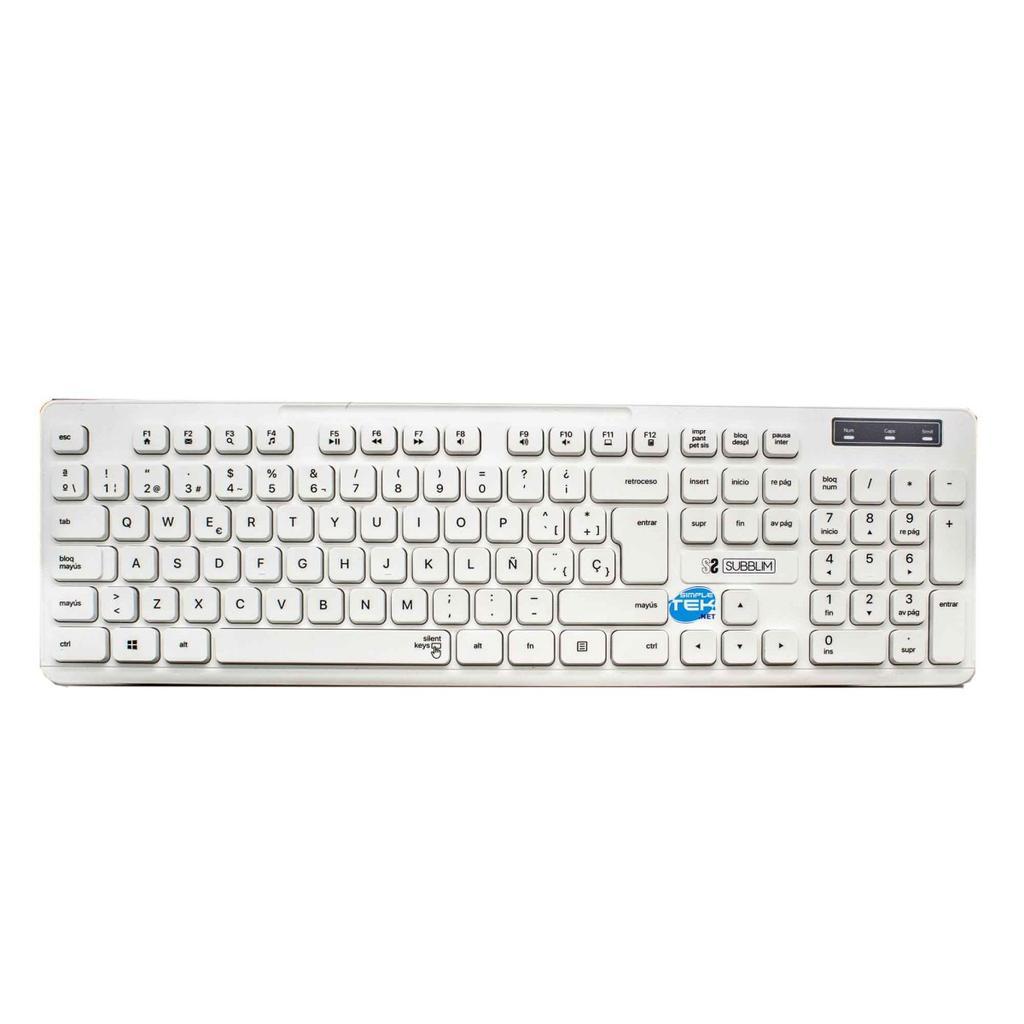 Clavier Subblim Qwerty Espagnol Sans-Fil Subkbc-Cssw1