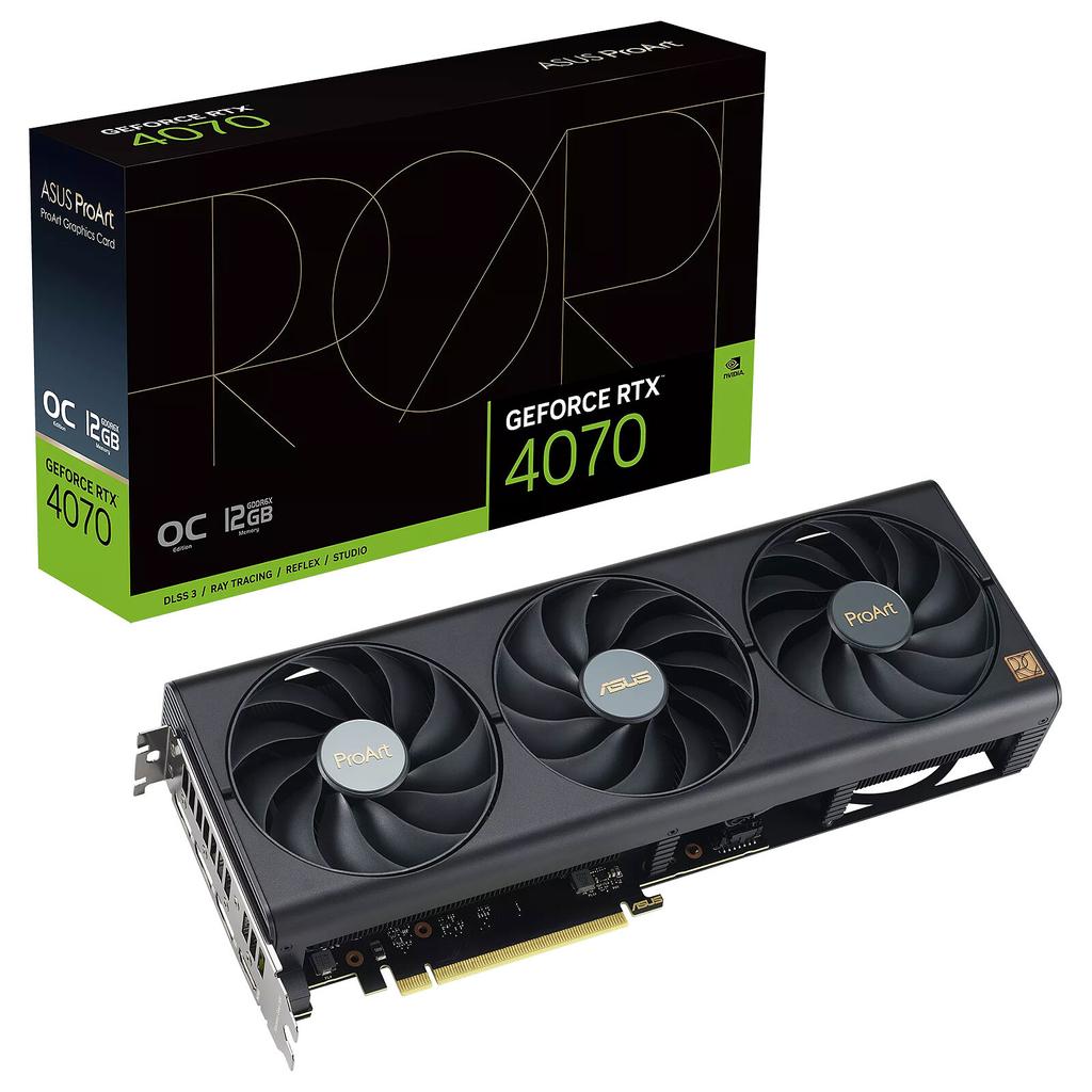 ASUS  NVIDIA GeForce RTX 4070 12GB GDDR6X ProArt OC Carte Graphique