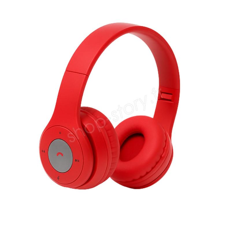 Casque Avec Micro Siroco Musivo_R - Rouge