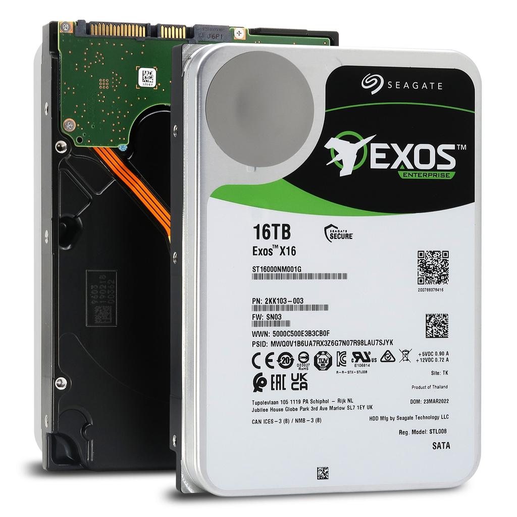 Seagate 新品 ST16000NM001G 16TB MTBF250万時間 ST16000NM001G SEAGATE EXOS X16 16TB 7.2K SATA-6GBPS 256MB