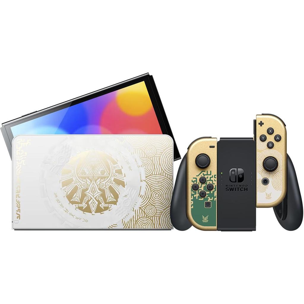 Switch Oled 64Go - Blanc - Edition Limitée Zelda Tears Of The Kingdom +