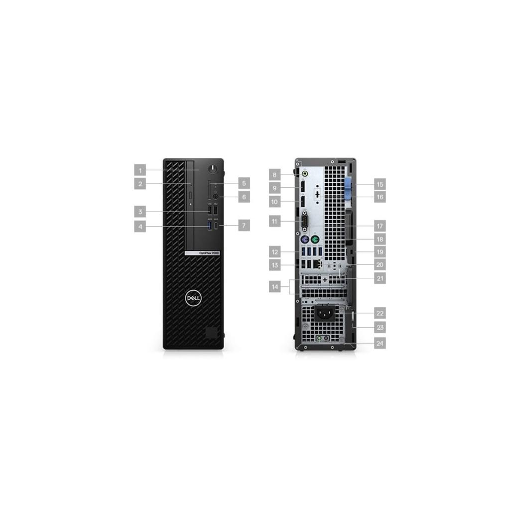 Dell Optiplex 7080 SFF Desktop Core i3 3.6 GHz - HDD 500 GB RAM 8GB
