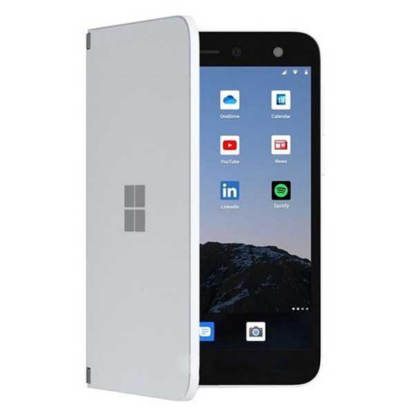 Pellicola Adesiva In Vinile Per Microsoft Surface Duo, Effetto Carbonio Opaco Bianco E Nero