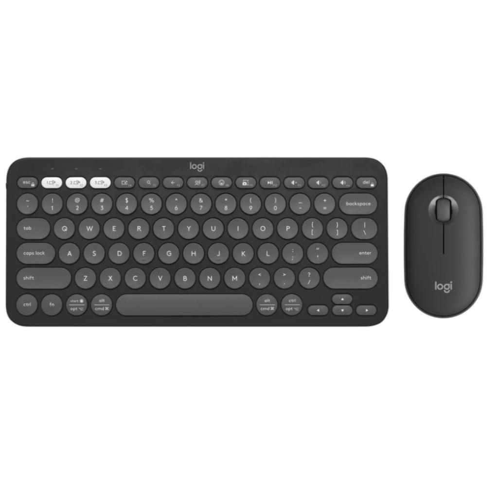 Clavier Logitech Qwerty Espagnol Sans-Fil Pebble 2 Combo