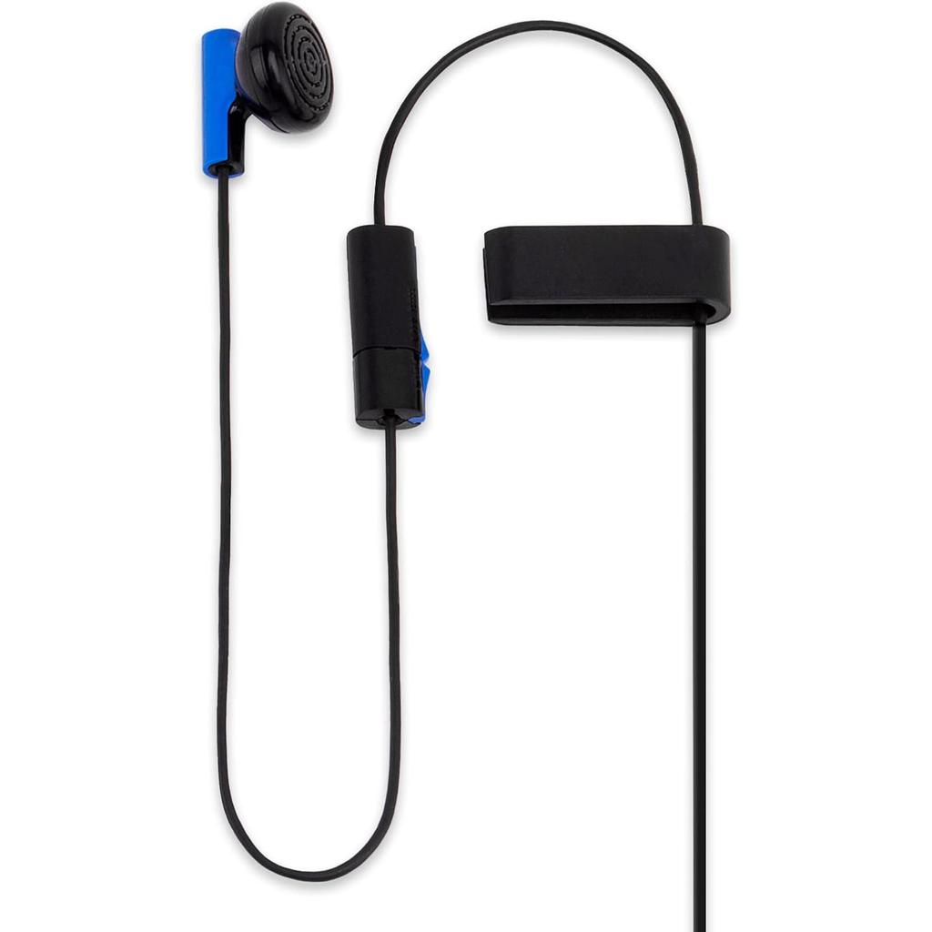 Sony Playstation 4 (PS4) Mono Chat Earbud Earphones Blue/Black Back