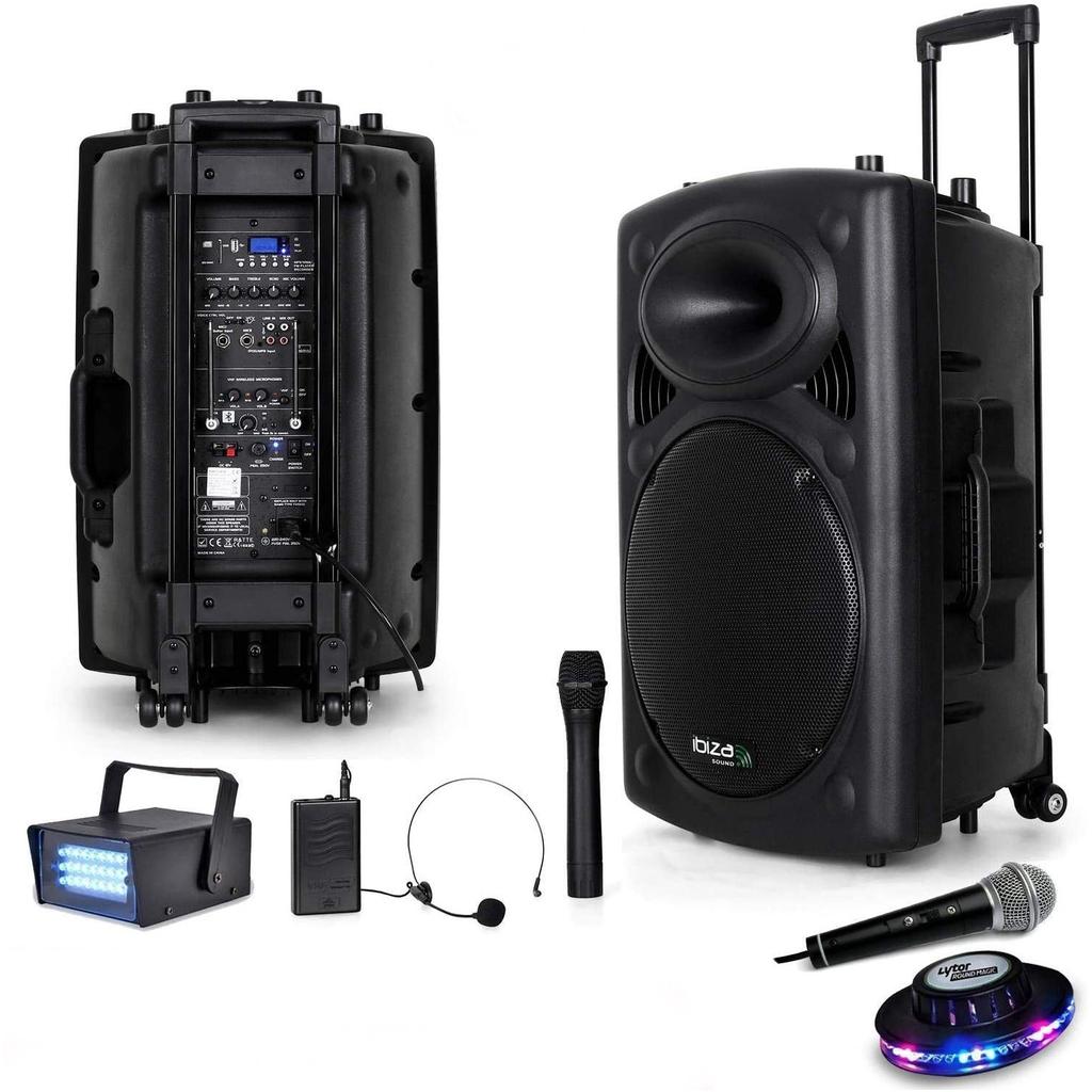 Enceinte Ibiza Sound Port15Vhf-Bt