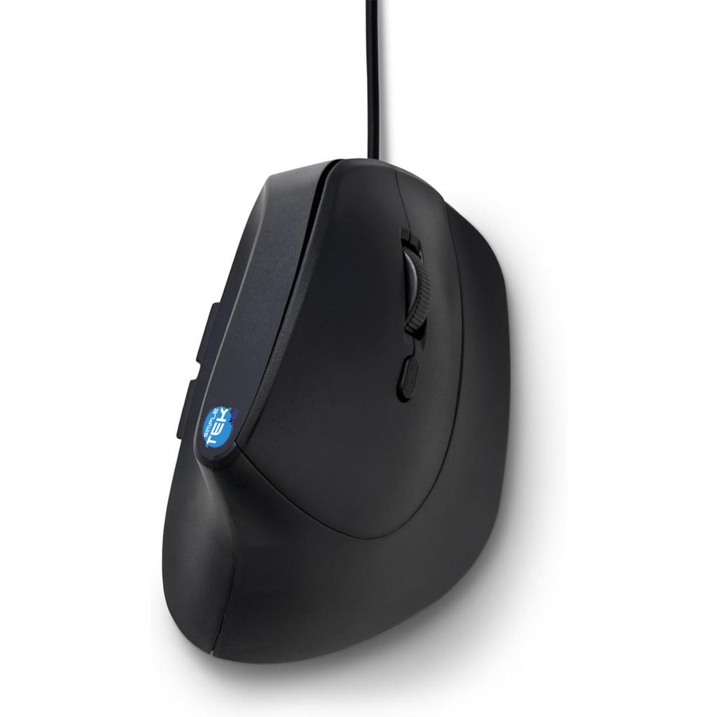 Souris Simpletek Vertical Mouse, 1.6M Cable, 1200/1800/2400/3600 Dpi, 6 Buttons