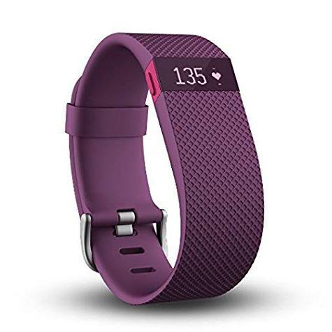 Fitbit Charge2  Plum Lサイズ FB407SPML-JPN New Fitbit Charge 2 Activity Tracker HR - Fitness Electronics