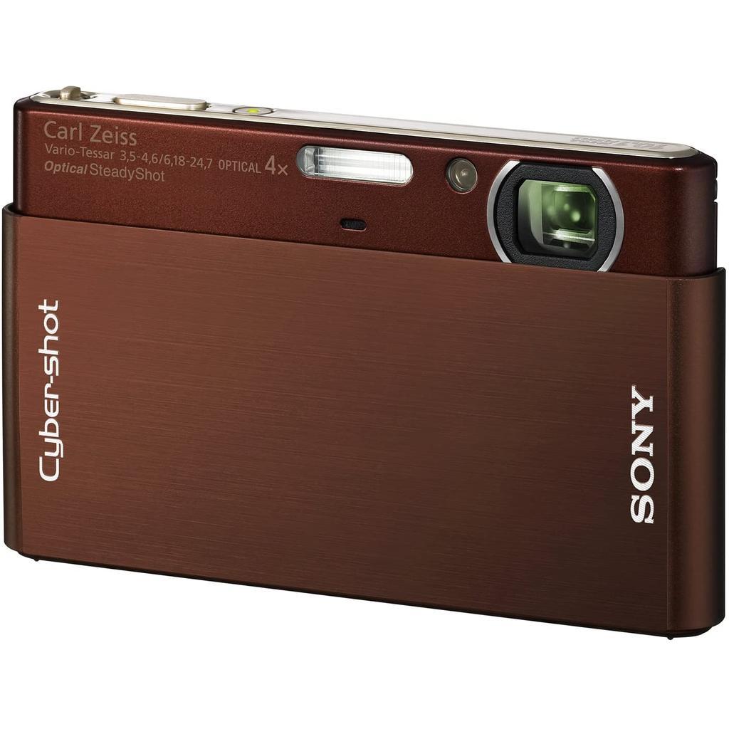 SONY Cyber-shot DSC-T77 ブラウン Compact Cyber-shot DSC-T77 - Brown + Sony Carl Zeiss Vario-Tessar