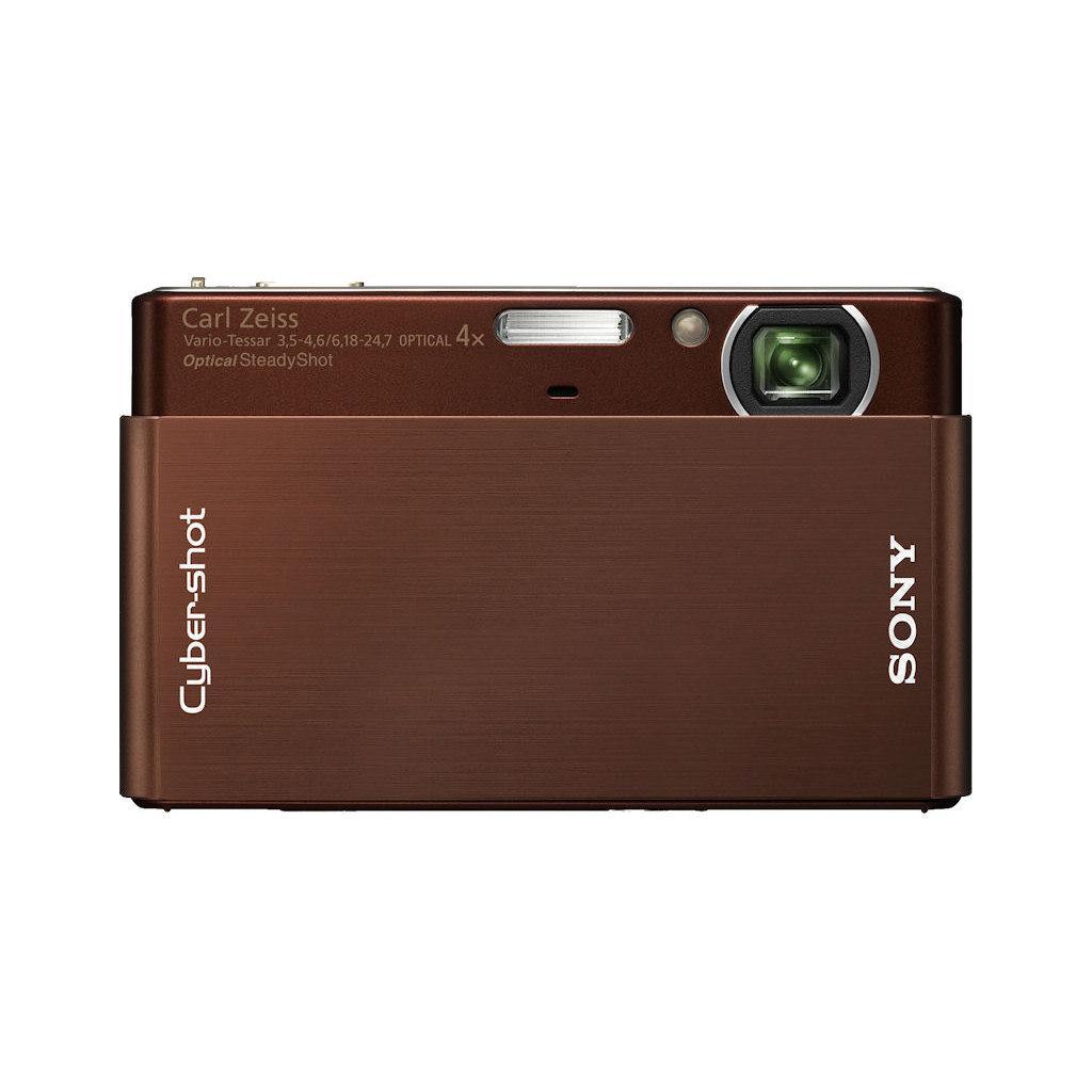 Compact Cyber-shot DSC-T77 - Brown + Sony Carl Zeiss Vario