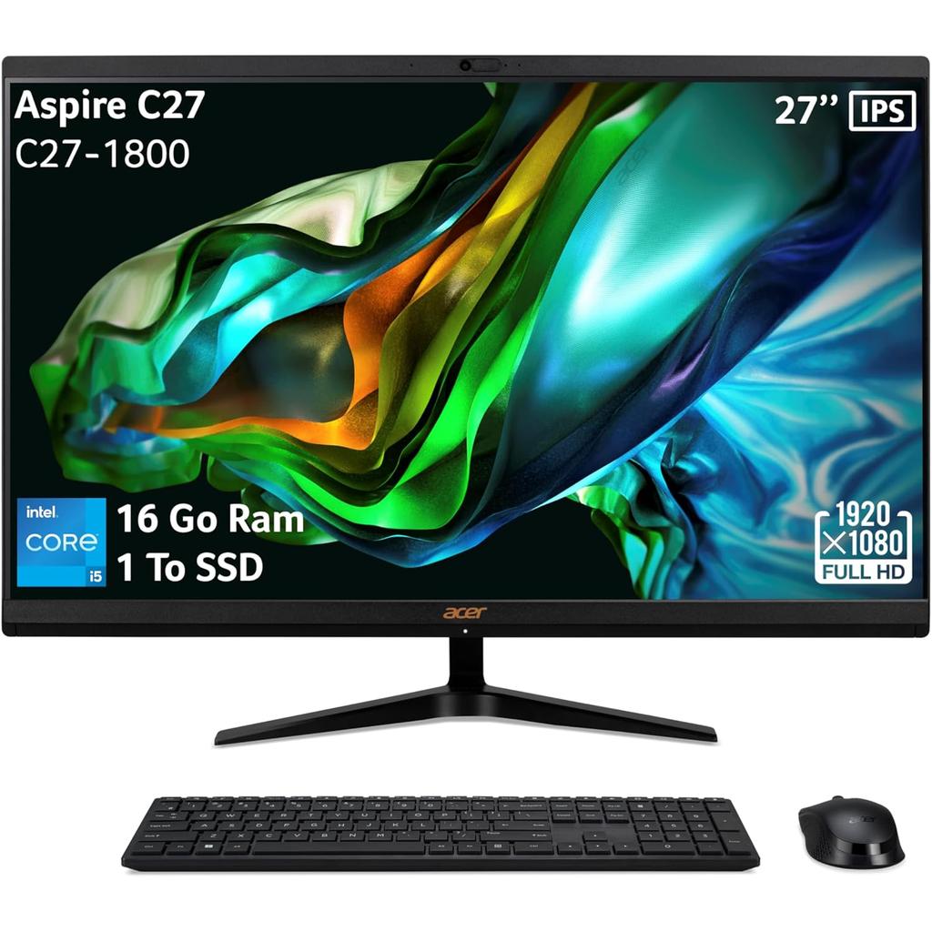 Acer C27-1800 27" Core i5 2 Ghz - SSD 1 Tb - 16Gb Azerty - Français